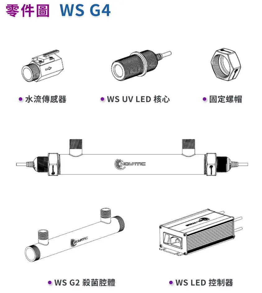 Water Sterilizer WS_G4 Parts List