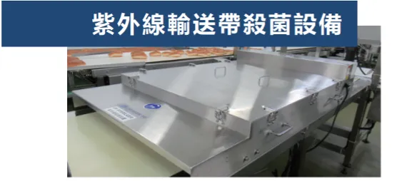 Food conveyor sterilization - UV-C